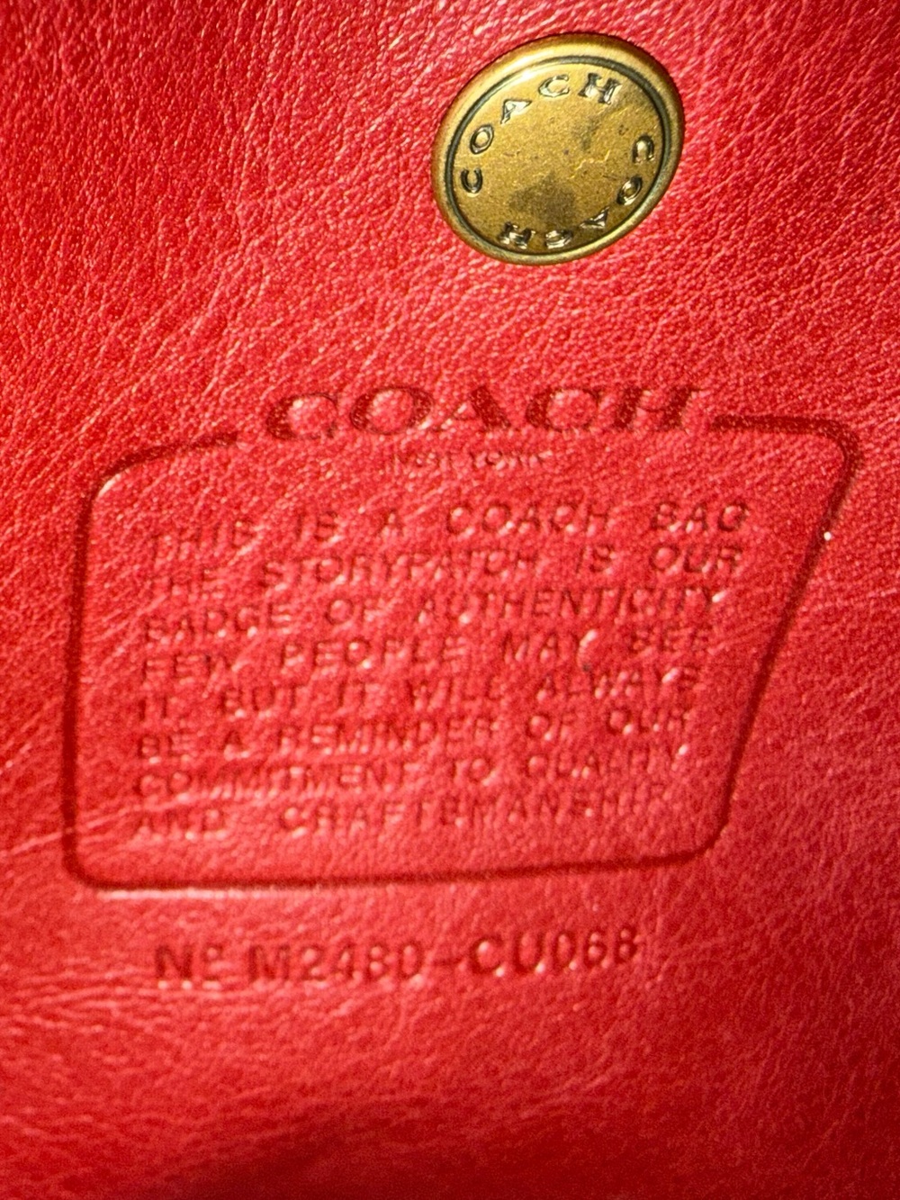 Coach Brooklyn 28 Smooth Leather Shoulder Hobo in Merlot - Picture 6 of 6